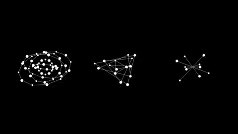 Abstract Plexus Network Shapes for Science Artificial Intelligence and Stock Footage 337763104