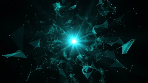 Abstract Plexus Network Technology Video Animated Background Stock Footage 335197575