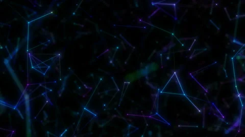 Abstract plexus polygon nodes and connections form network For visuals vj Stock Footage 105321900