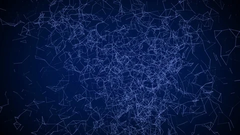 Abstract plexus shapes connection and web concept Stock Footage 113108464