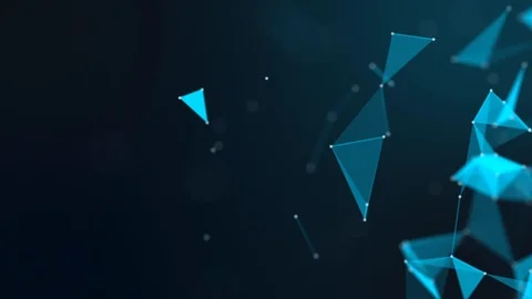 Abstract plexus shapes. Digital, communication and technology Stock Footage 105051169