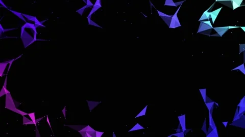 Abstract plexus shapes. Digital, communication and technology background with Stock Footage 235698728