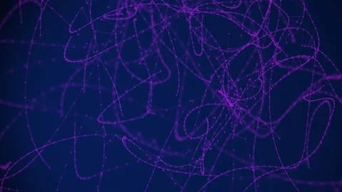 Abstract plexus shapes. Stock Footage 132310758