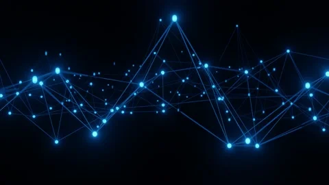 Abstract plexus shapes. Technology background. Animation. Stock Footage 164874634