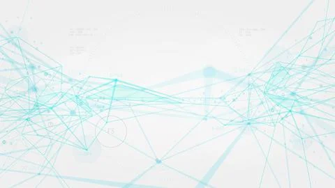 Abstract plexus structure connection network, futuristic technological digita Stock-Illustration