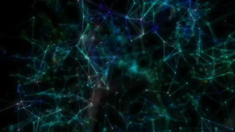 Abstract plexus structure. Digital technology of continent forming scientific Stockbeeldmateriaal 105422964