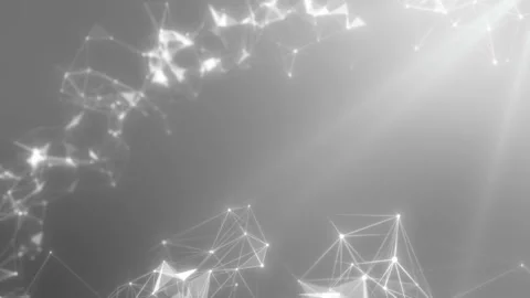 Abstract plexus structure of many lines and particles. Connection concept Stock Footage 112270333