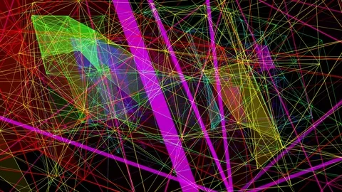 Abstract Plexus Structure Technology Loop background 動画素材 70073621