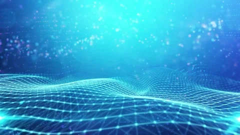 Abstract plexus technology background. AI Digital data Stock Footage 84149227