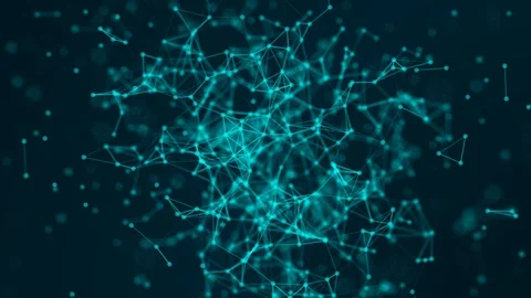 Abstract plexus technology connects atoms and science concept background Stock Footage 111774843