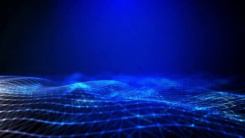 Abstract plexus technology dots background. Digital data Stock Footage 84230331