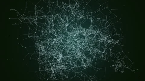 Abstract plexus technology network background Vidéo 261682524