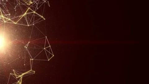 Abstract plexus technology, science and engineering motion background Video stock 70463423