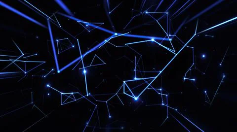 Abstract Plexus Technology Science And Engineering  Background Stock Illustration