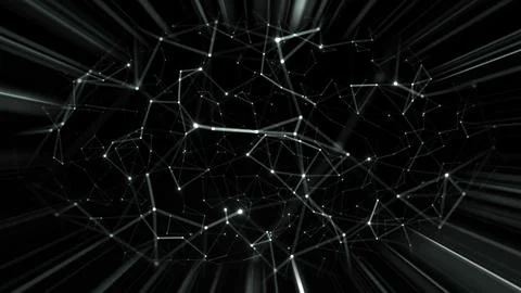 Abstract Plexus Technology Science And Engineering  Background 스톡 일러스트
