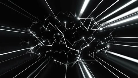 Abstract Plexus Technology Science And Engineering  Background 스톡 일러스트