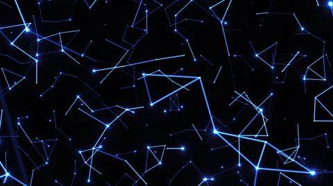 Abstract Plexus Technology Science And Engineering Stockfoto's