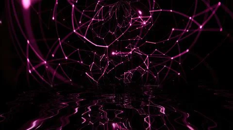 Abstract plexus technology science concept イラスト素材