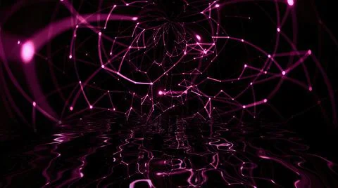 Abstract plexus technology science concept Stockillustratie