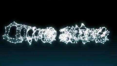 Abstract Plexus Title Design Animation - "Create" Intro Text with Lens Stock Footage 156018653