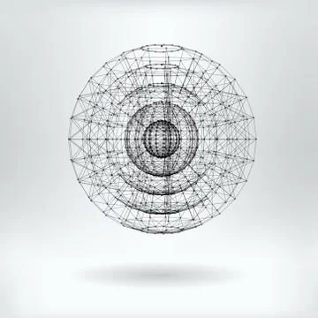 Abstract Plexus   - vector illustration Illustrazione stock