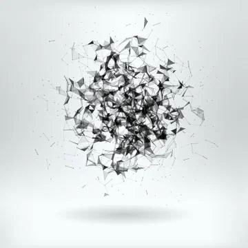Abstract Plexus   - vector illustration 스톡 일러스트