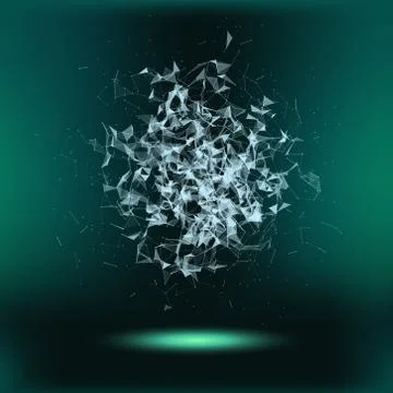 Abstract Plexus   - vector illustration 스톡 일러스트