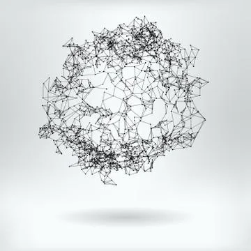 Abstract Plexus   - vector illustration 스톡 일러스트