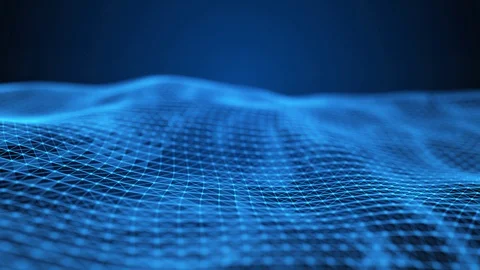 Abstract plexus wave background moving Stock Footage 128300532