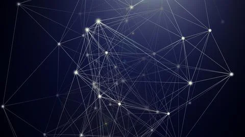 Abstract plexus web background seamless loop Stockillustratie