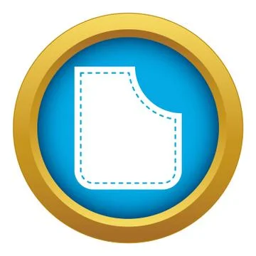Abstract pocket icon blue vector isolated Illustrazione stock