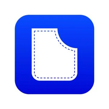 Abstract pocket icon digital blue Stockillustratie
