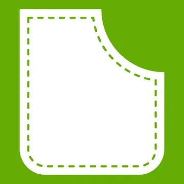 Abstract pocket icon green Stockillustratie