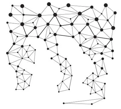 Abstract point of triangle. eps 10 vector illustration Stock Illustration