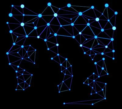 Abstract point of triangle. eps 10 vector illustration Stock Illustration