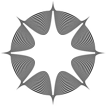 Abstract pointed element Illustrazione stock