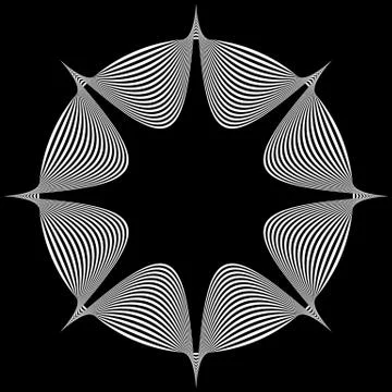 Abstract pointed element Illustrazione stock