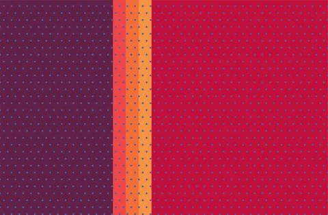 Abstract Polka Dot Background With Vertical Orange Stripe, Retro Red And Pu.. Stock Illustration