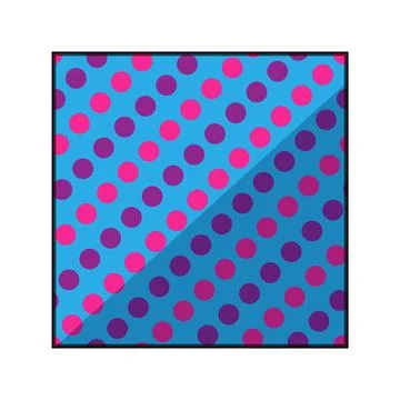 Abstract polka dot pattern with diagonal shadow Illustrazione stock