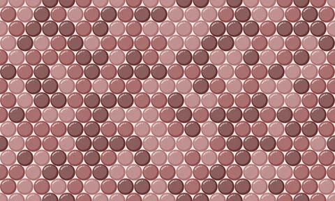 Abstract polka dot pattern with geometric circles, perfect for seamless tex.. Illustrazione stock