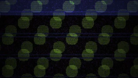 Abstract Polka Dot Pattern with Glitch Effect and Neon Glow. Stock Footage 333918724