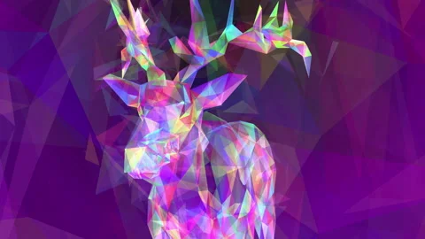 Abstract polygon animation multicolor pattern 4K smooth concept Stock Footage 162548413