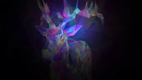 Abstract polygon animation multicolor pattern 4K smooth concept Stock Footage 162550146