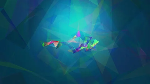 Abstract polygon animation multicolor pattern 4K smooth concept Stock Footage 162552469