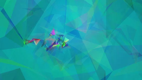 Abstract polygon animation multicolor pattern 4K smooth concept Stock Footage 162553907