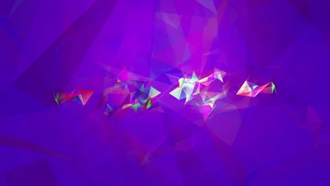 Abstract polygon animation multicolor pattern 4K smooth concept Stock Footage 162554153
