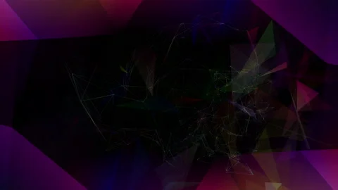 Abstract polygon animation multicolor pattern 4K smooth concept Stock Footage 162557465