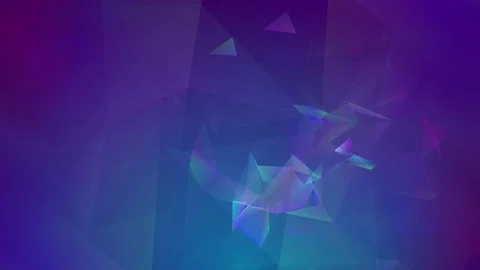 Abstract polygon animation multicolor pattern 4K smooth concept Stock Footage 162558563