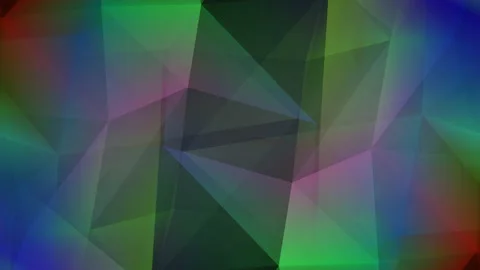 Abstract polygon animation multicolor pattern 4K smooth concept Stock Footage 162559723