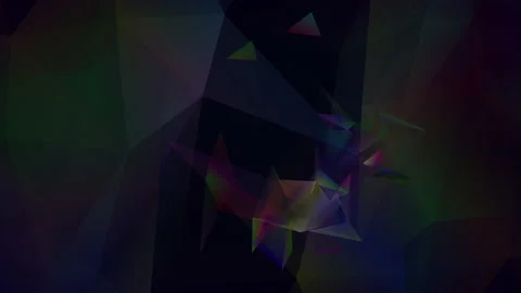Abstract polygon animation multicolor pattern 4K smooth concept Stock Footage 162562485